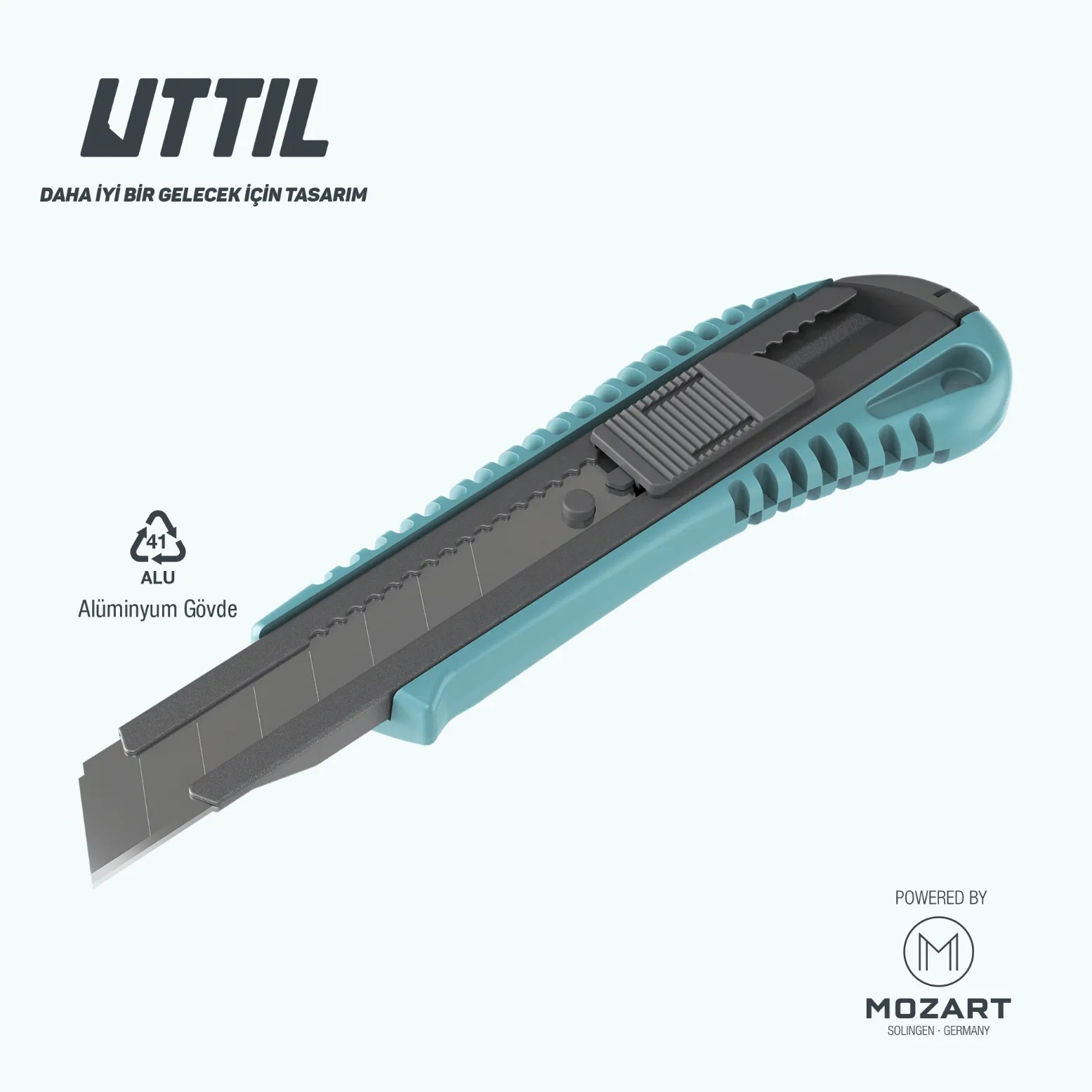 Uttıl 18 mm Alüminyum Gövde Maket Bıçağı