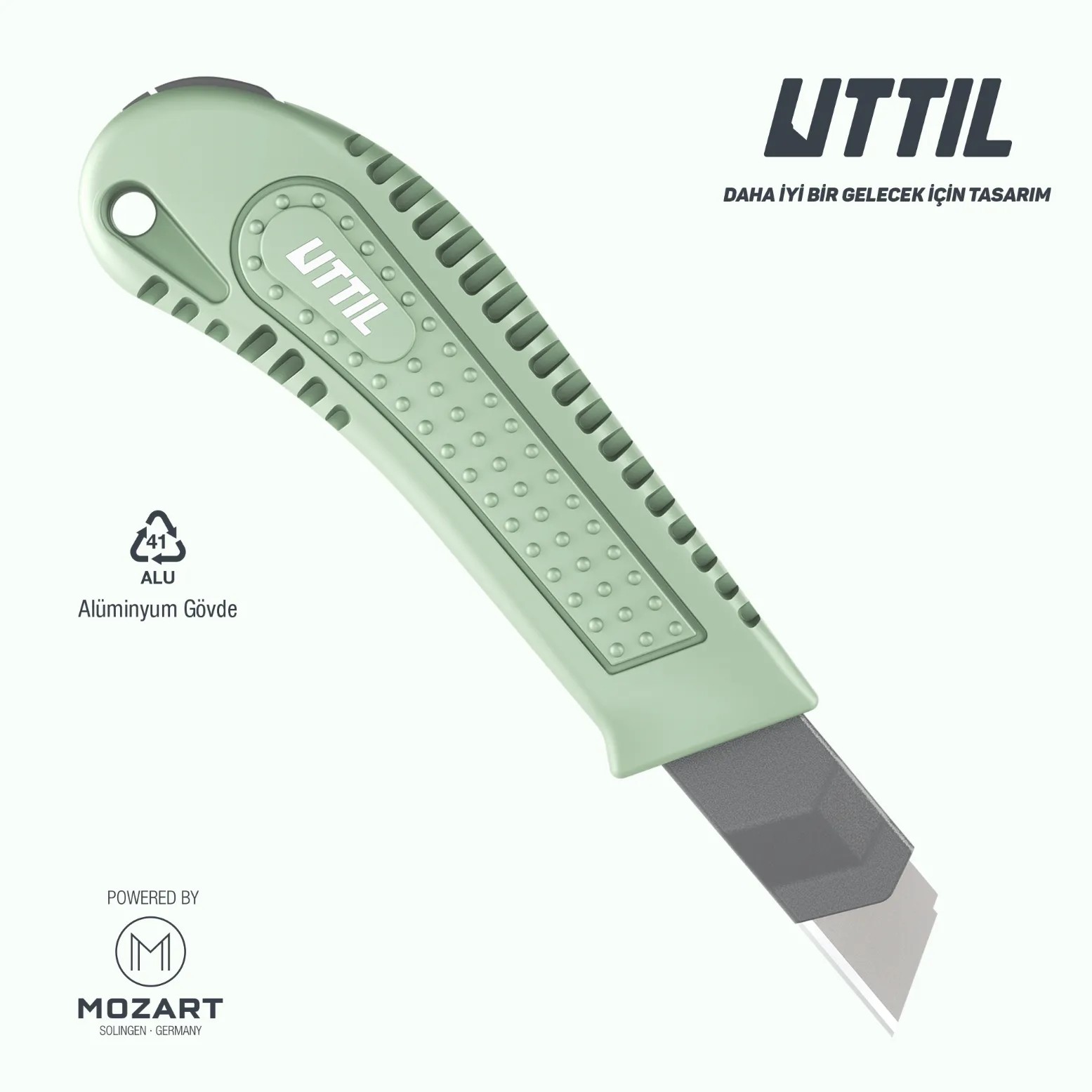 Uttıl 18 mm Alüminyum Gövde Vidalı Mekanizma Maket Bıçağı