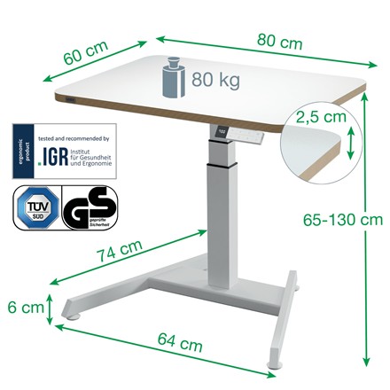 Leitz ERGO Elektrikli Sit Standing Küçük Çalışma Masası