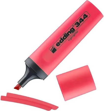 Edding 344 Fosforlu Kalem (Kırmızı) 1 ADT
