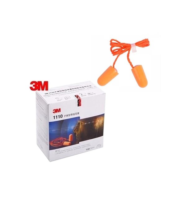 3M 1110 Kordonlu Kulak Tıkacı (500 Çift)