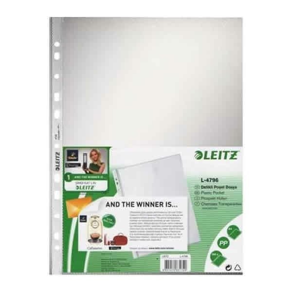 Leitz 4796 Buzlu Poşet Dosya 11 Delikli A4 (100 Adet)