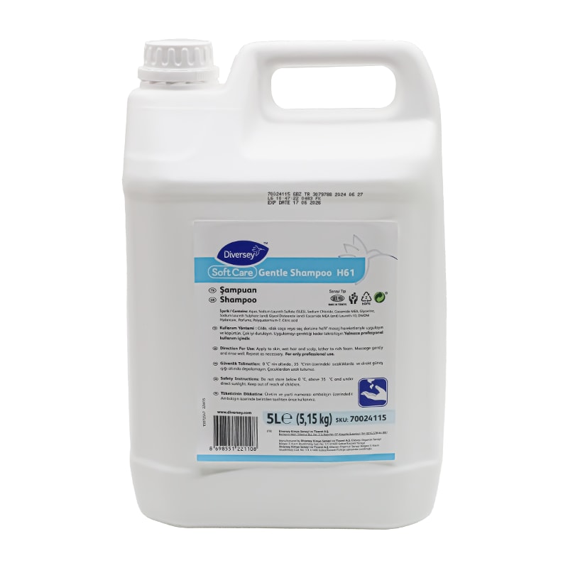 Diversey SOFTCARE Gentle Shampoo H61 Şampuan 5L