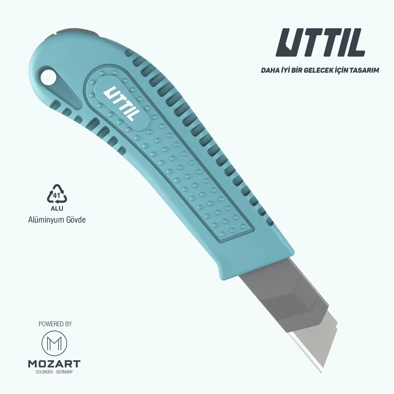 Uttıl 18 mm Alüminyum Gövde Maket Bıçağı