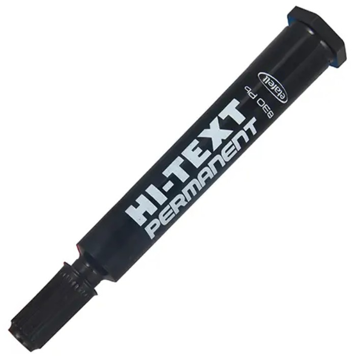 Hi-Text 830B Koli Kalemi Yuvarlak Uçlu Permanent- Siyah