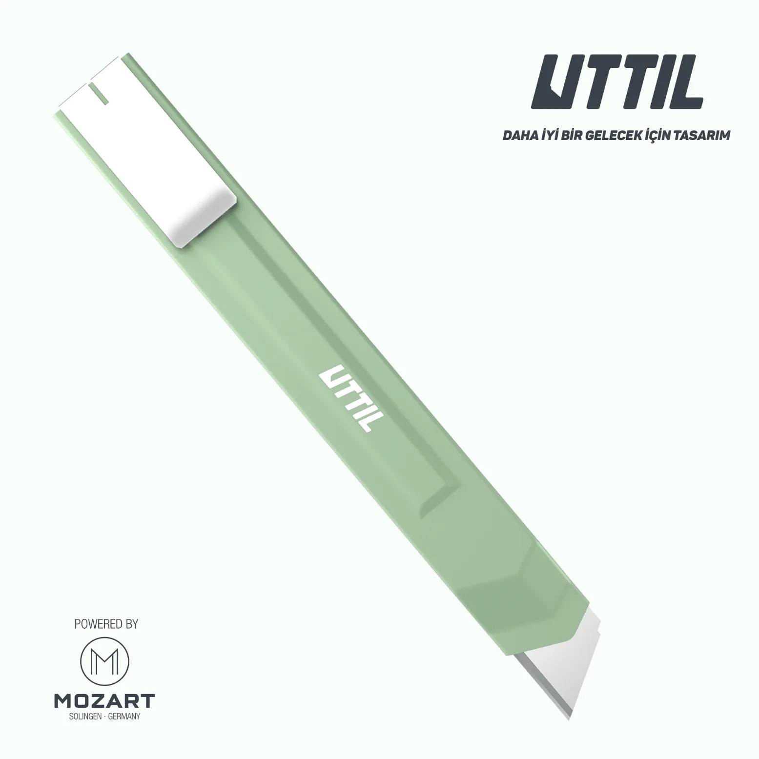 Uttıl 18-mm Cep Tipi TiN-Kaplamalı Kır-At Maket Bıçağı