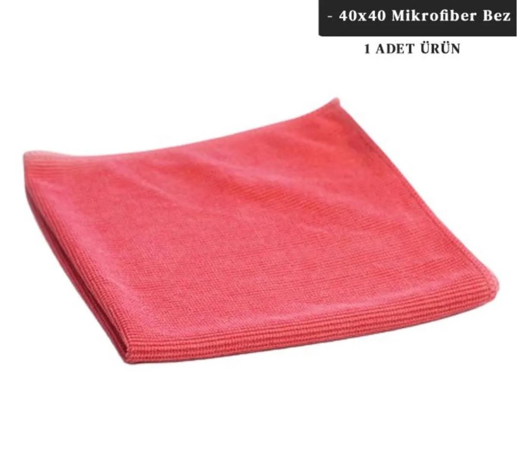 Diversey SOLARE Microjet Mikrofiber Temizlik Bezi Kırmızı 40cmx40cm 1 Adet