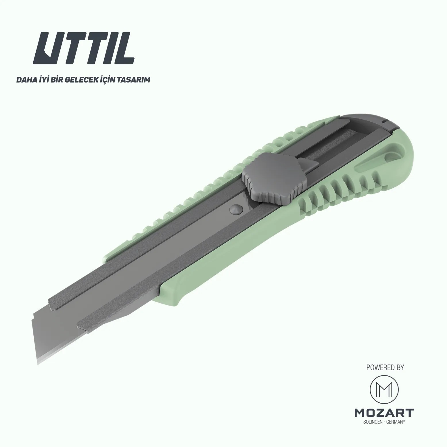 Uttıl 18 mm Plastik Gövdeli Vidalı Maket Bıçağı