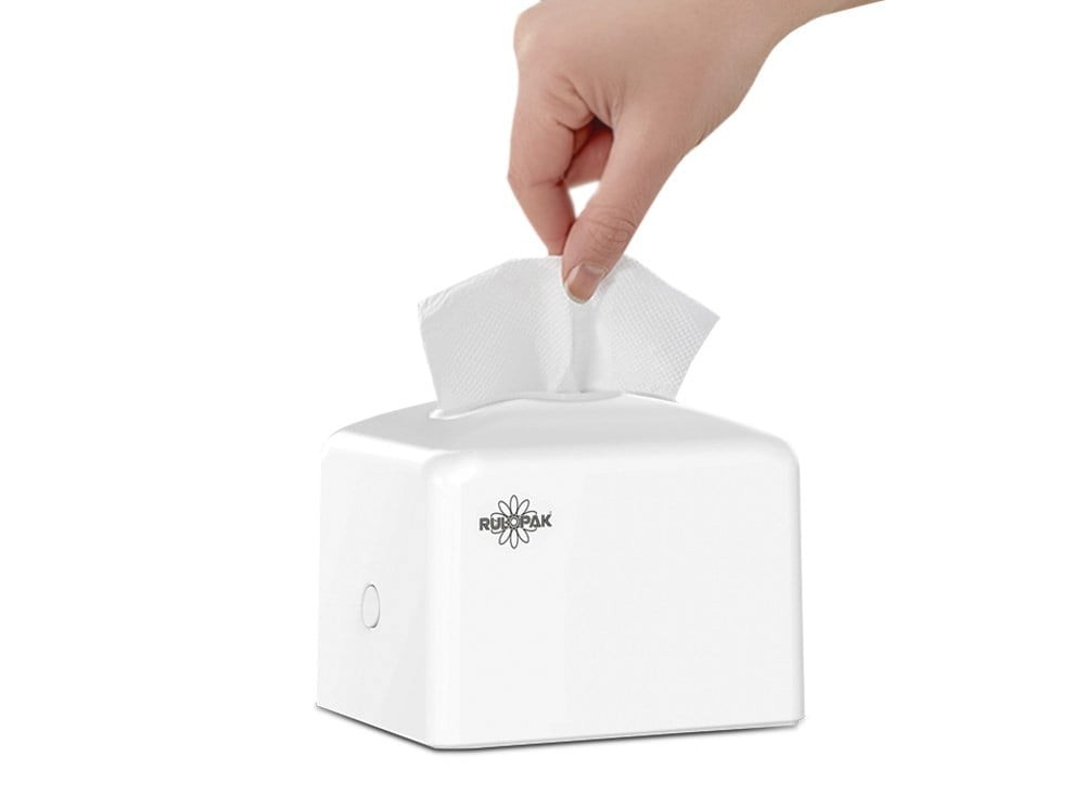 Rulopak Tekçek Mini Peçete Dispenseri Beyaz