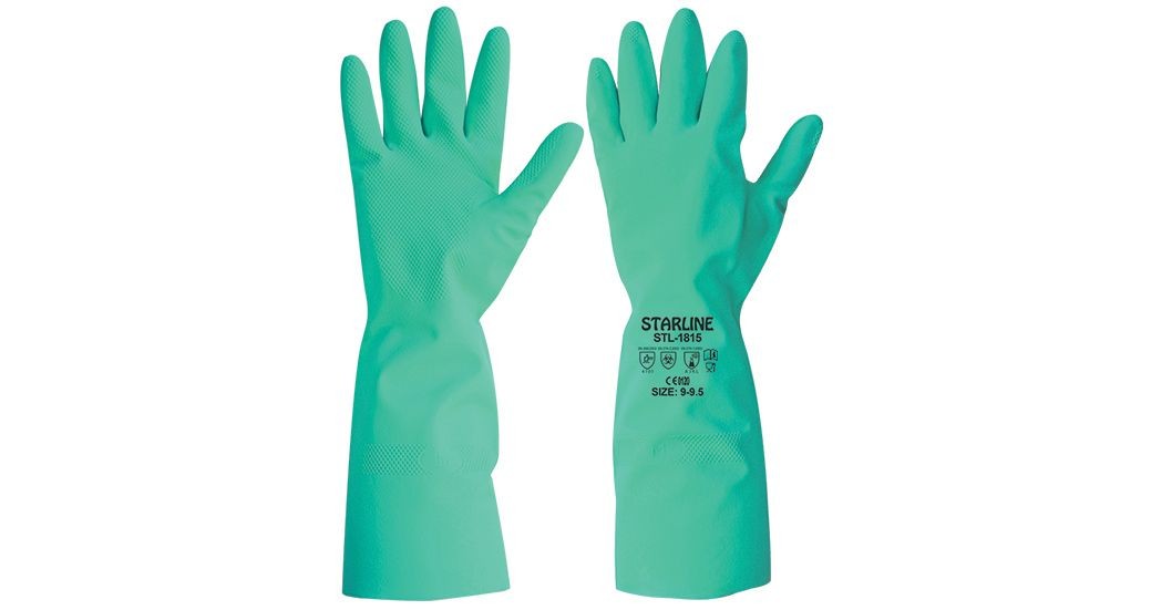 Starline STL-1815 Nitril Kimyasala Dayanımlı KORUYUCU İŞ ELDİVENİ