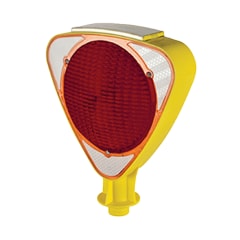Trafik Delinatörü ve Trafik Dikmesi İçin Solar Flaşör / Kırmızı