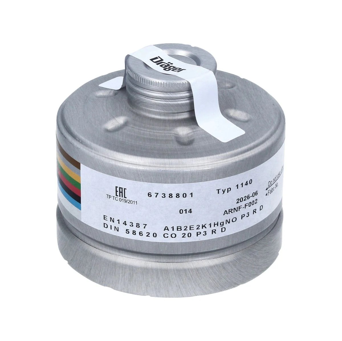 Drager X-Plore® RD40 Bağlantılı A1B2E2K1 Hg NO CO 20 P3 Filtre