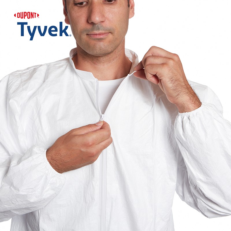 DuPont™ Tyvek® 500 Fermuarlı Laboratuvar Önlüğü