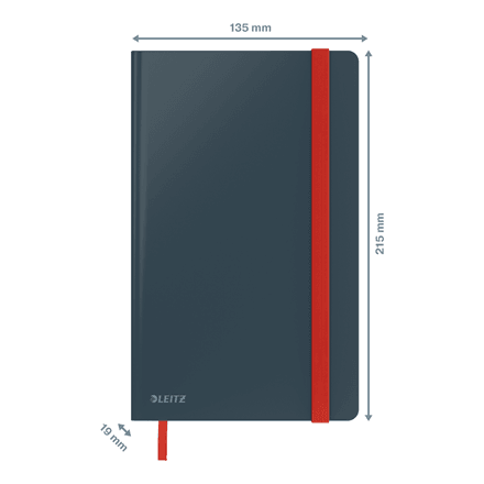 Leitz COSY SOFT Touch Ciltli Kapaklı Kareli Orta Boy Defter, A5