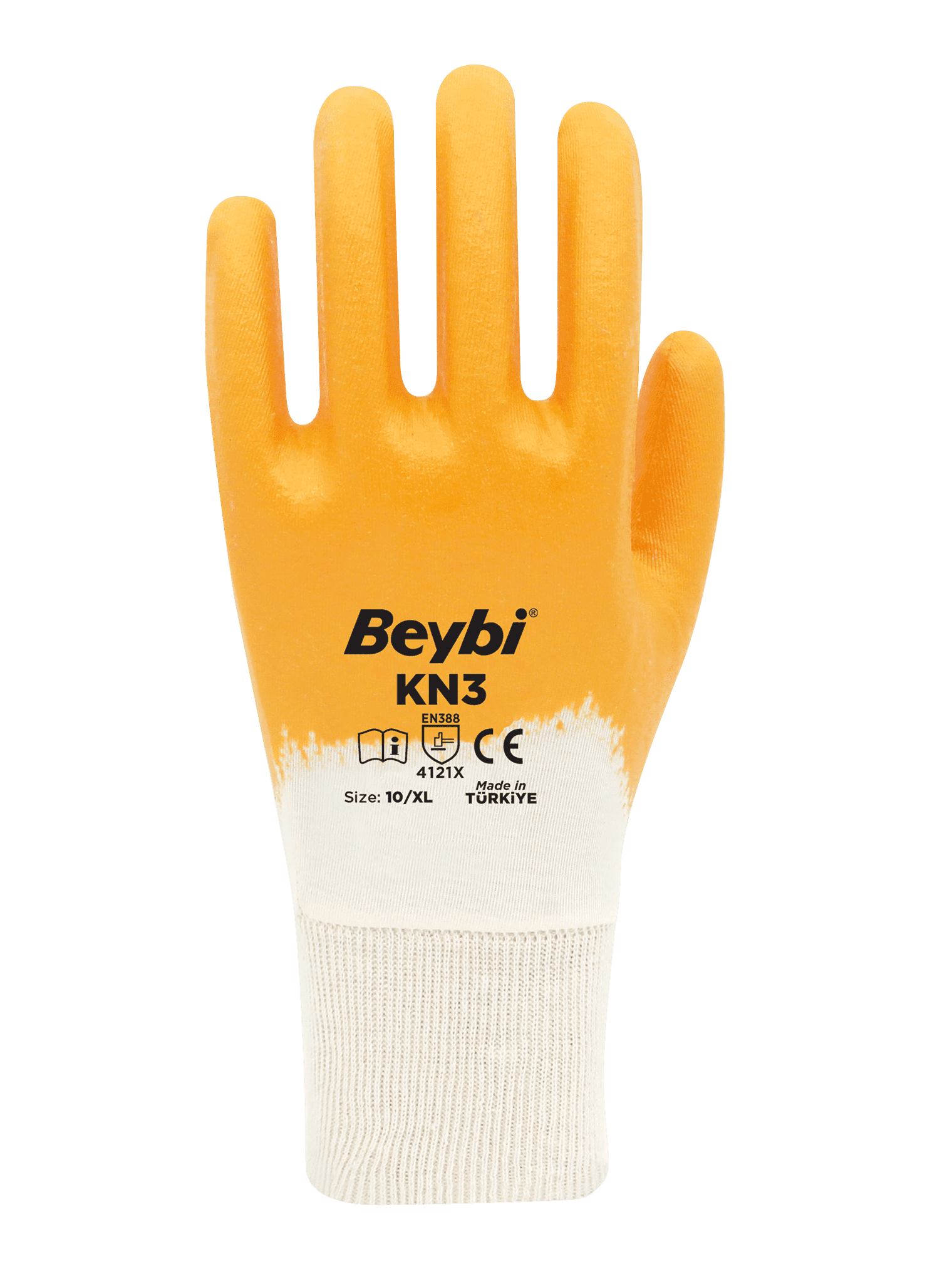 Beybi KN3 Nitril Kaplı Pamuk Eldiven