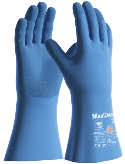 ATG MaxiChem® with TRItech™ 76-730 Daha İnce ve Konforlu Kimyasal İş Eldiveni 35 cm
