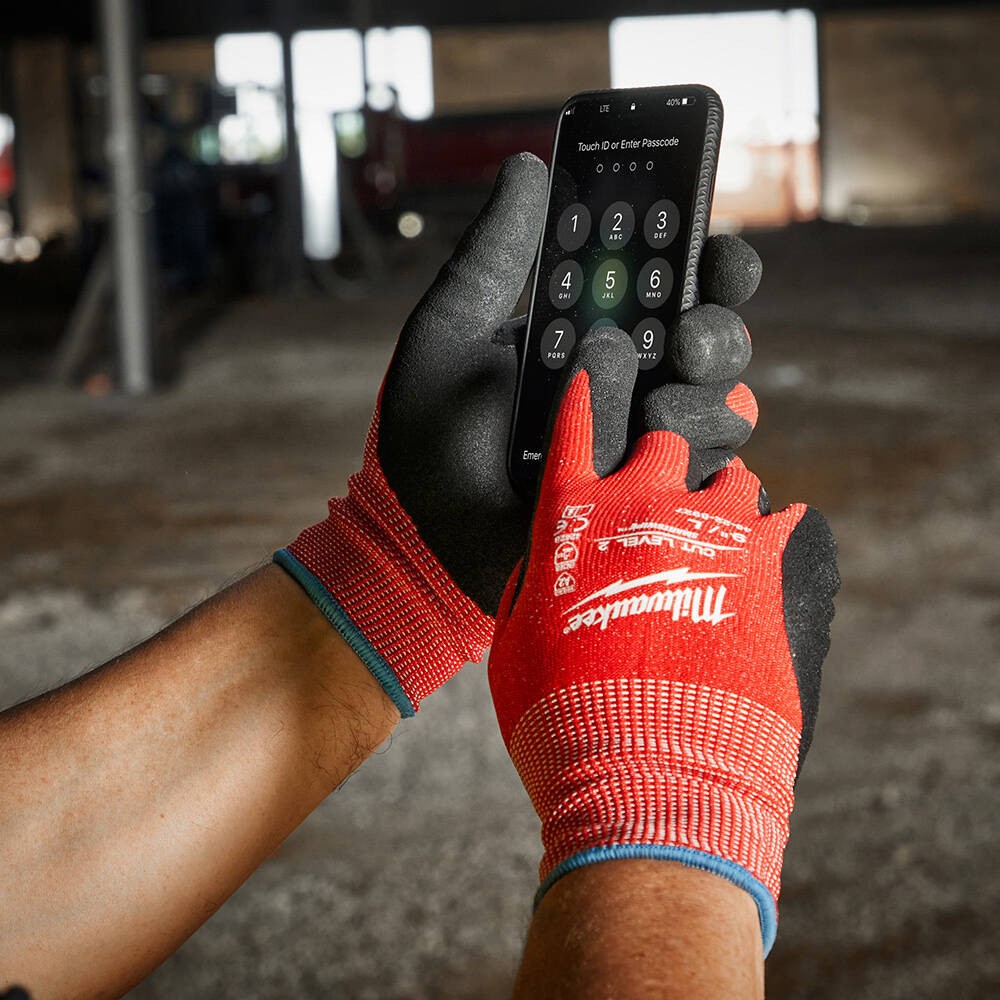 Milwaukee 2. Derece Kesik Korumalı Nitril Eldiven