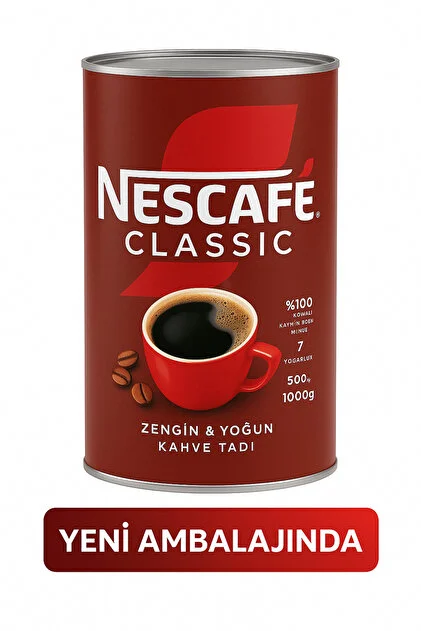 Kahve - Nescafé Classic - Teneke Kutu / 1000gr