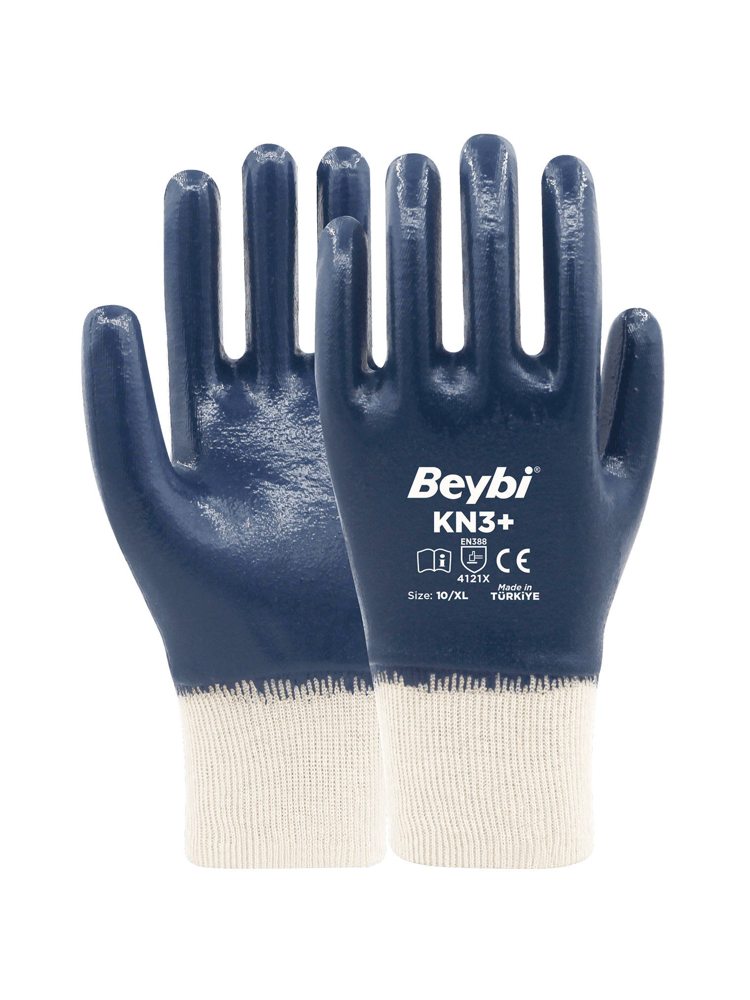 Beybi KN3+ Nitril Kaplı Pamuk Eldiven
