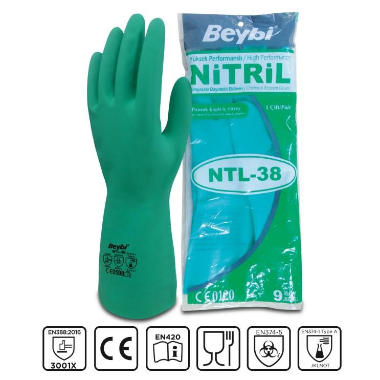 Beybi NTL38 Nitril İş Eldiveni