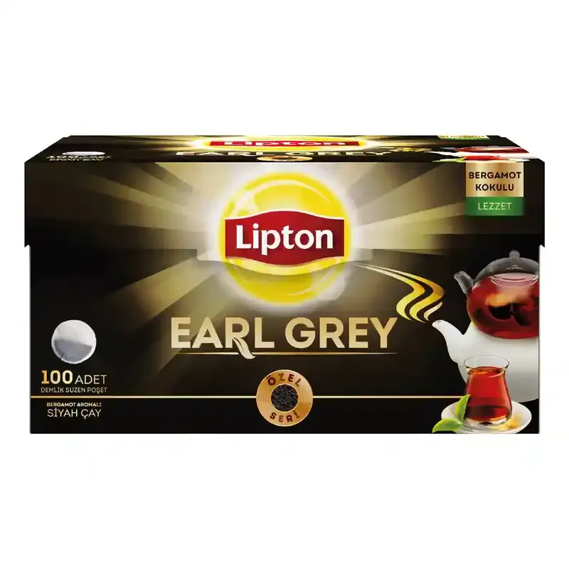 LİPTON EARL GREY - DEMLİK POŞET BERGAMOTLU / 100'lü
