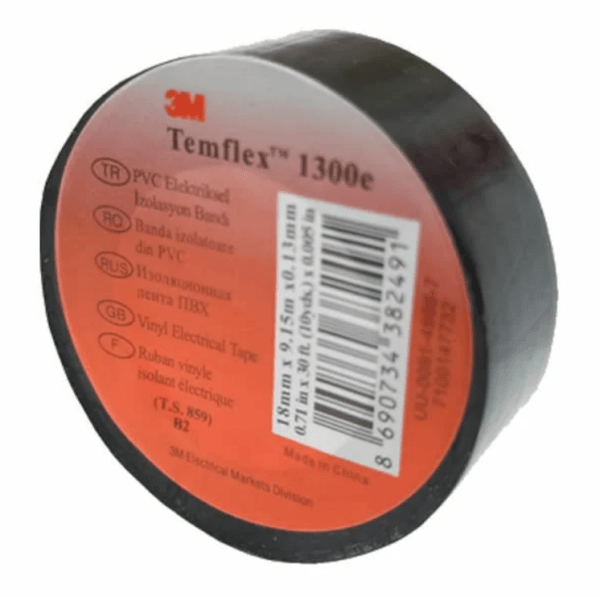 3M 1300E Temflex  Elektrik İzole Bant 18 mm x 9,15 m