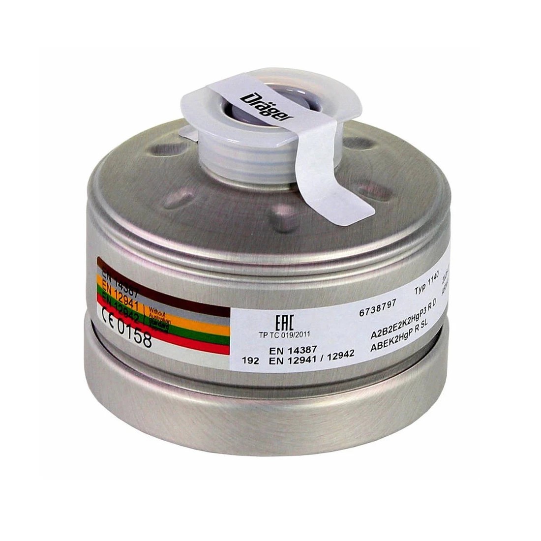 Drager X-Plore® RD40 Bağlantılı A2B2E2K2 HG P3 R D Filtre
