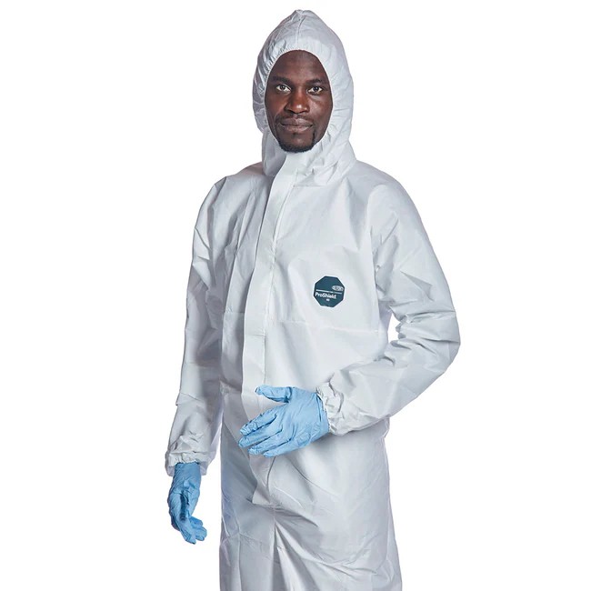 DuPont™ ProShield® 60 lamineli Tek Kullanımlık Kimyasal Dayanımlı Koruyucu Tulum