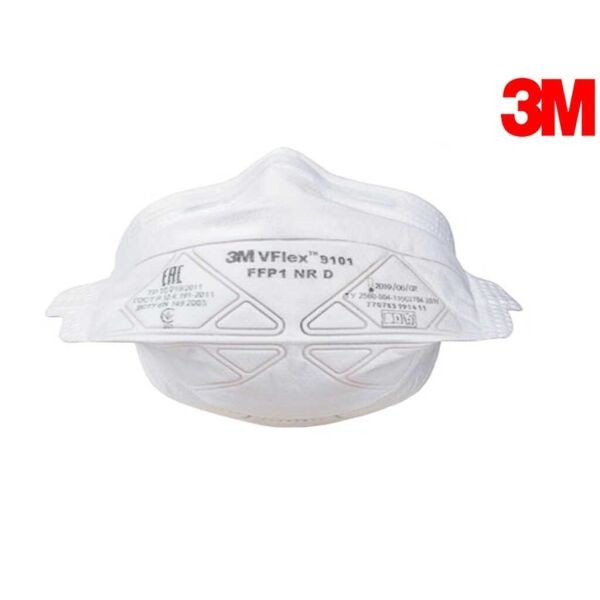 3M VFLEX 9101E Ventilsiz Toz Maskesi FFP1 (25 Adet-Kutu)