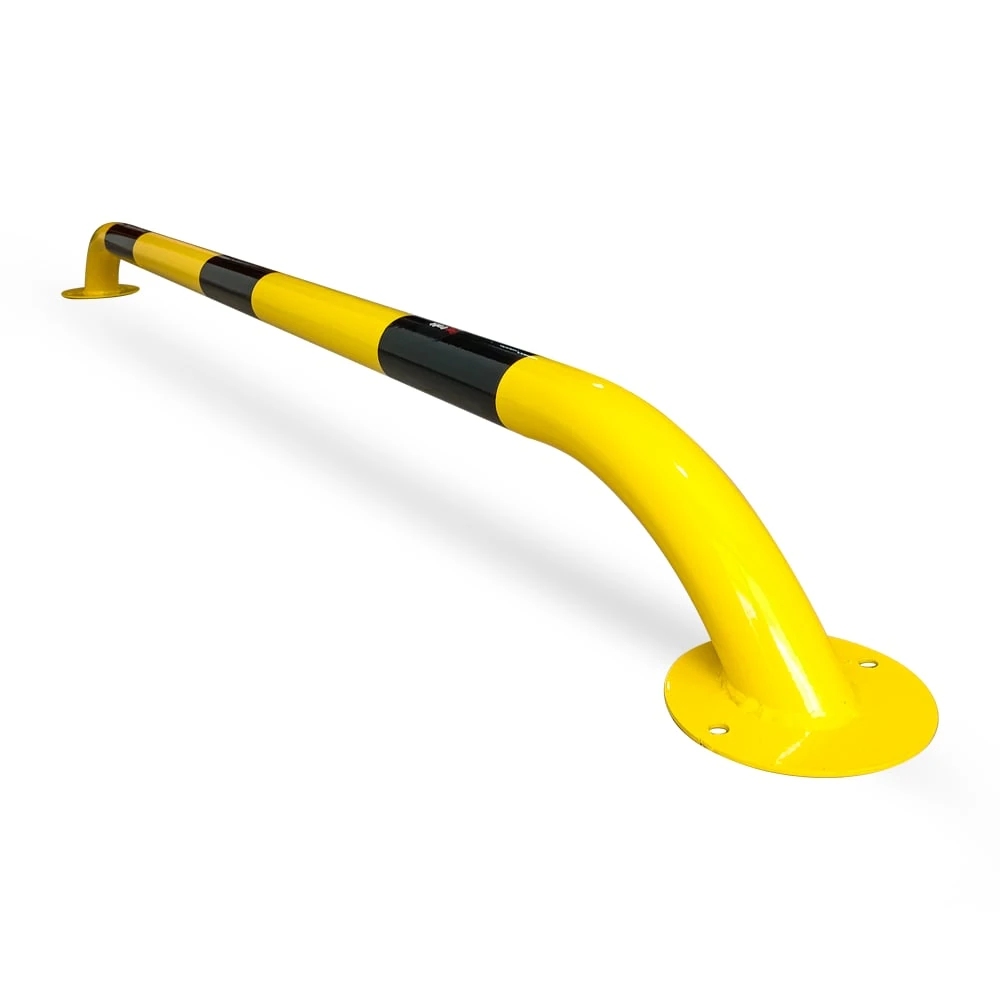 Araç Otoparkı Park Stoperi - 60mm Demir Boru - Sarı / 200x13cm