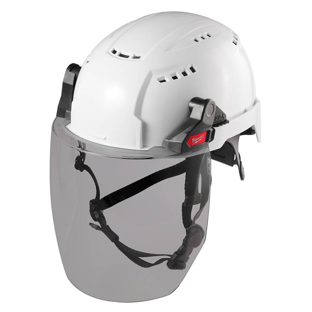 Milwaukee BOLT Kask Uyumlu Gri Kompakt Yüz Koruyucu