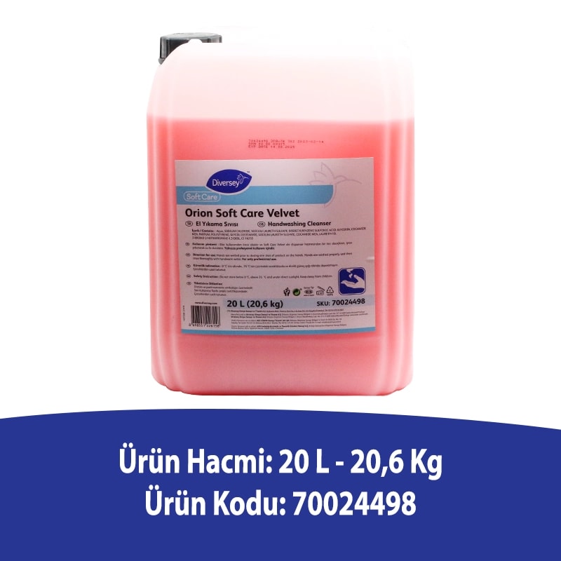 Diversey SOFTCARE ORİON Velvet 20 L El Yıkama Sıvısı