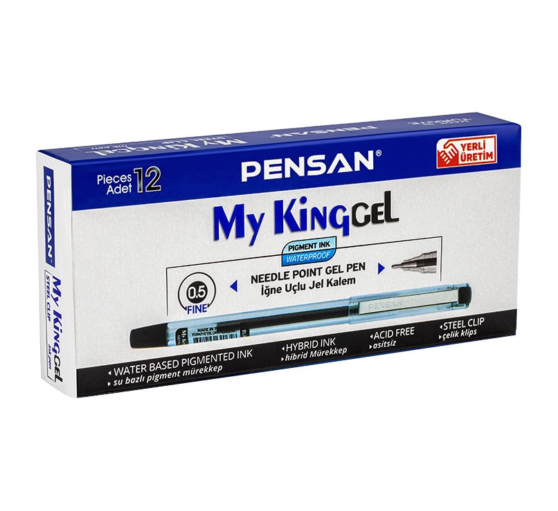 Pensan Metal Klipsli My King Jel Kalem