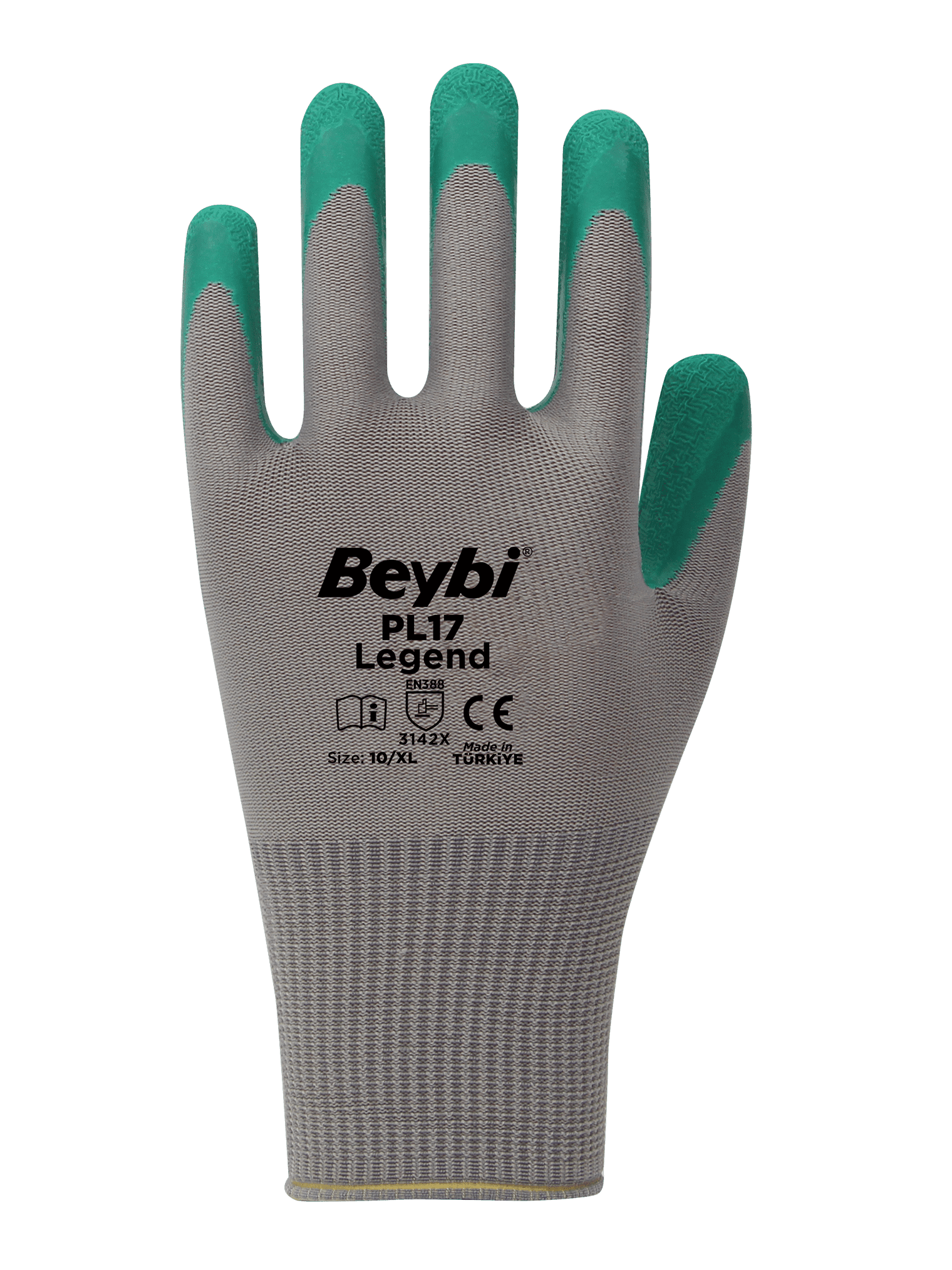 Beybi PL17 Legend Polyester Örme Lateks Eldiven