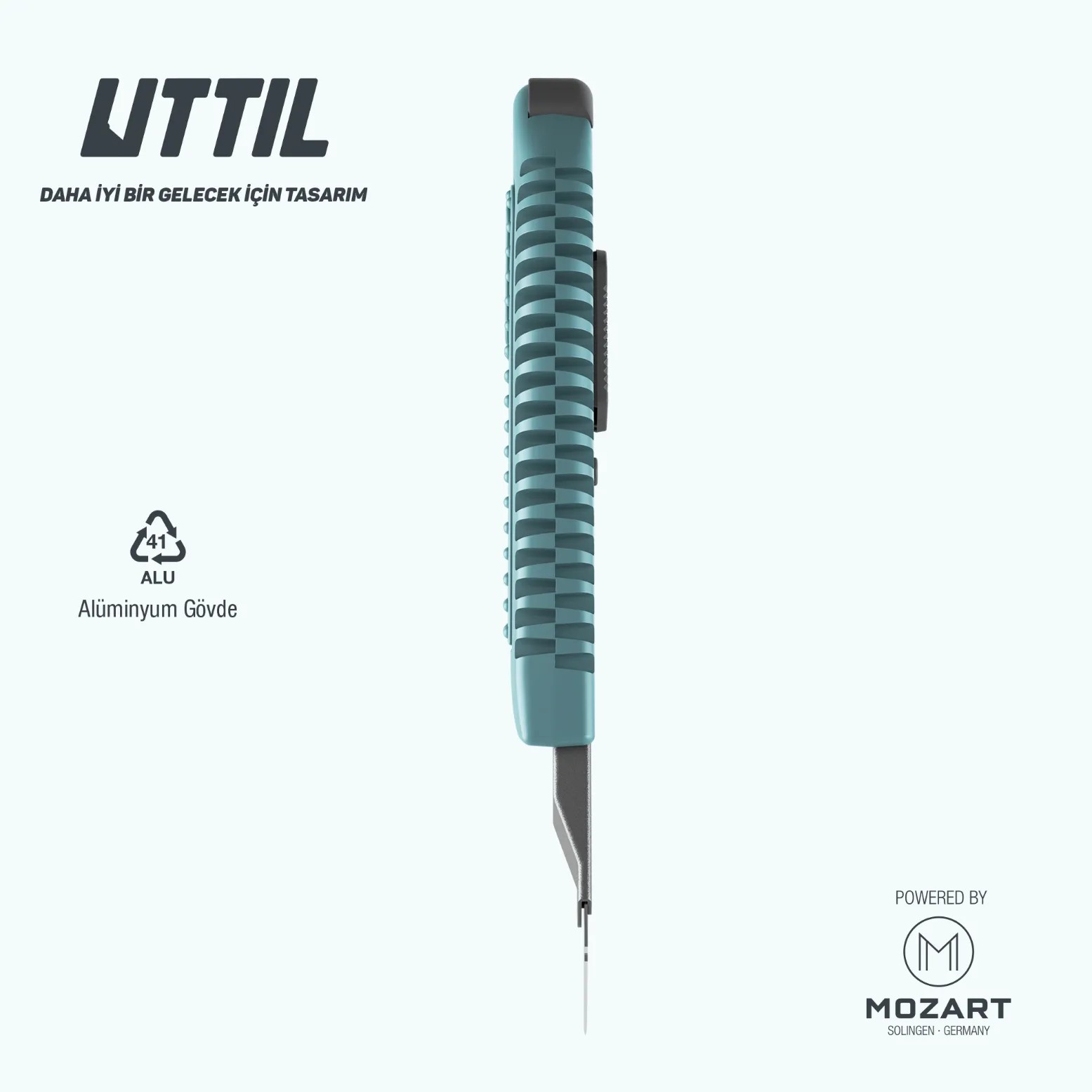 Uttıl 18 mm Alüminyum Gövde Maket Bıçağı