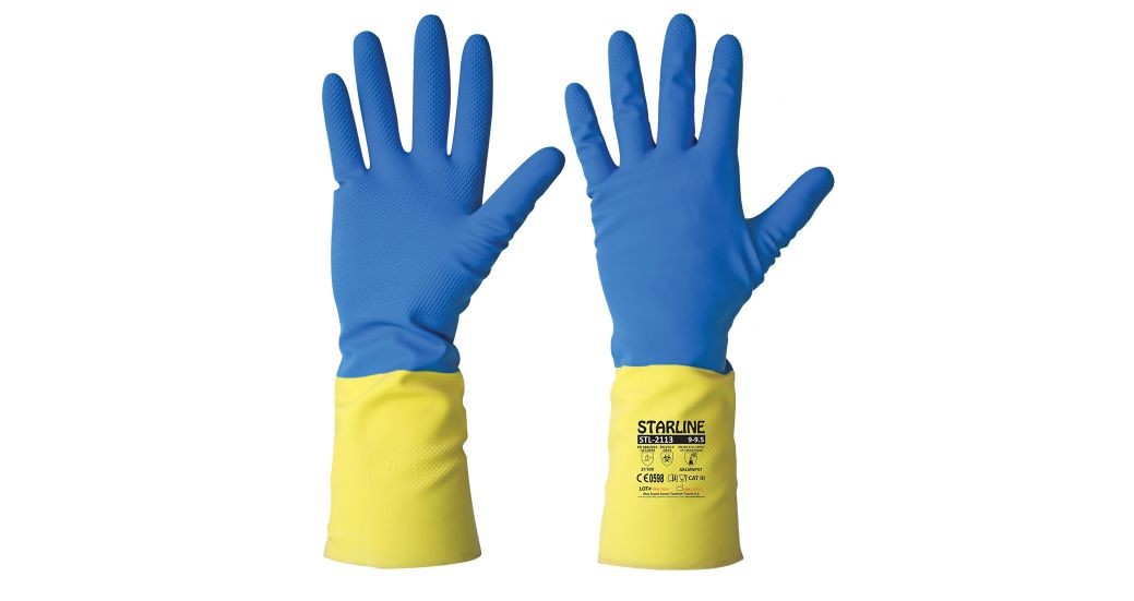Starline STL-75 Kimyasal Daynımlı DOĞAL KAUÇUK + NEOPREN KORUYUCU İŞ ELDİVENİ