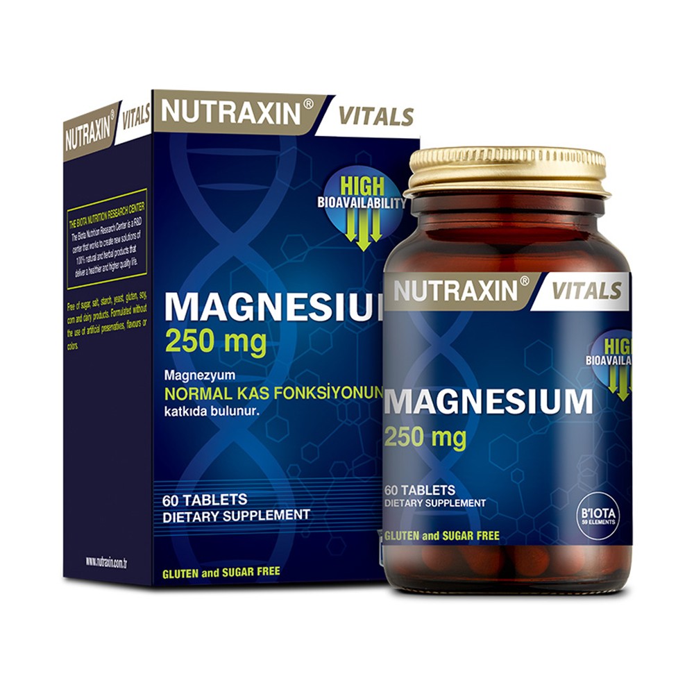 NUTRAXIN MAGNESIUM 250 MG TABLET