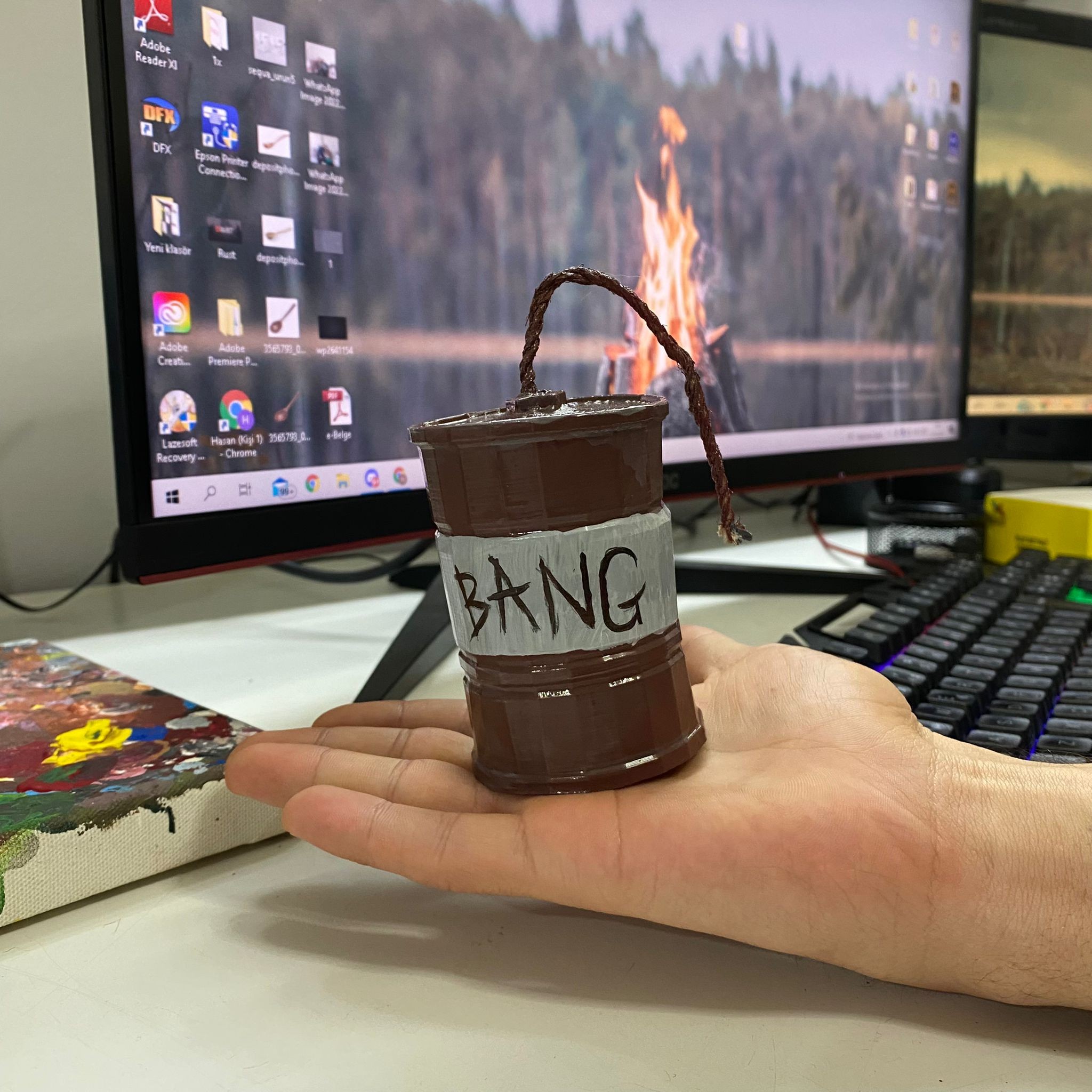 Rust Oyunu Konserve Bombası Beancan Grenade