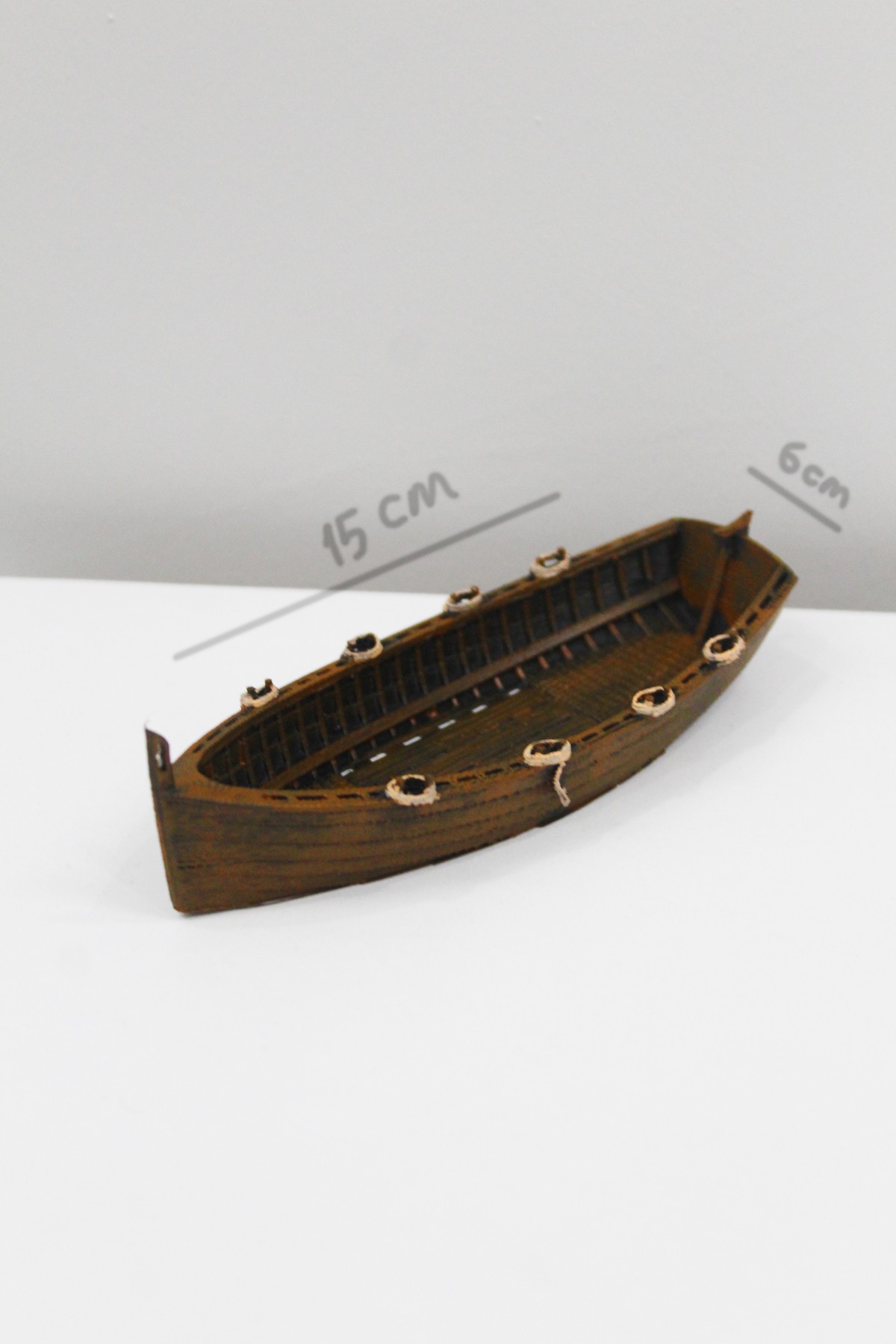 Sunken Boat Wooden Look Aquarium Decor and Accessory