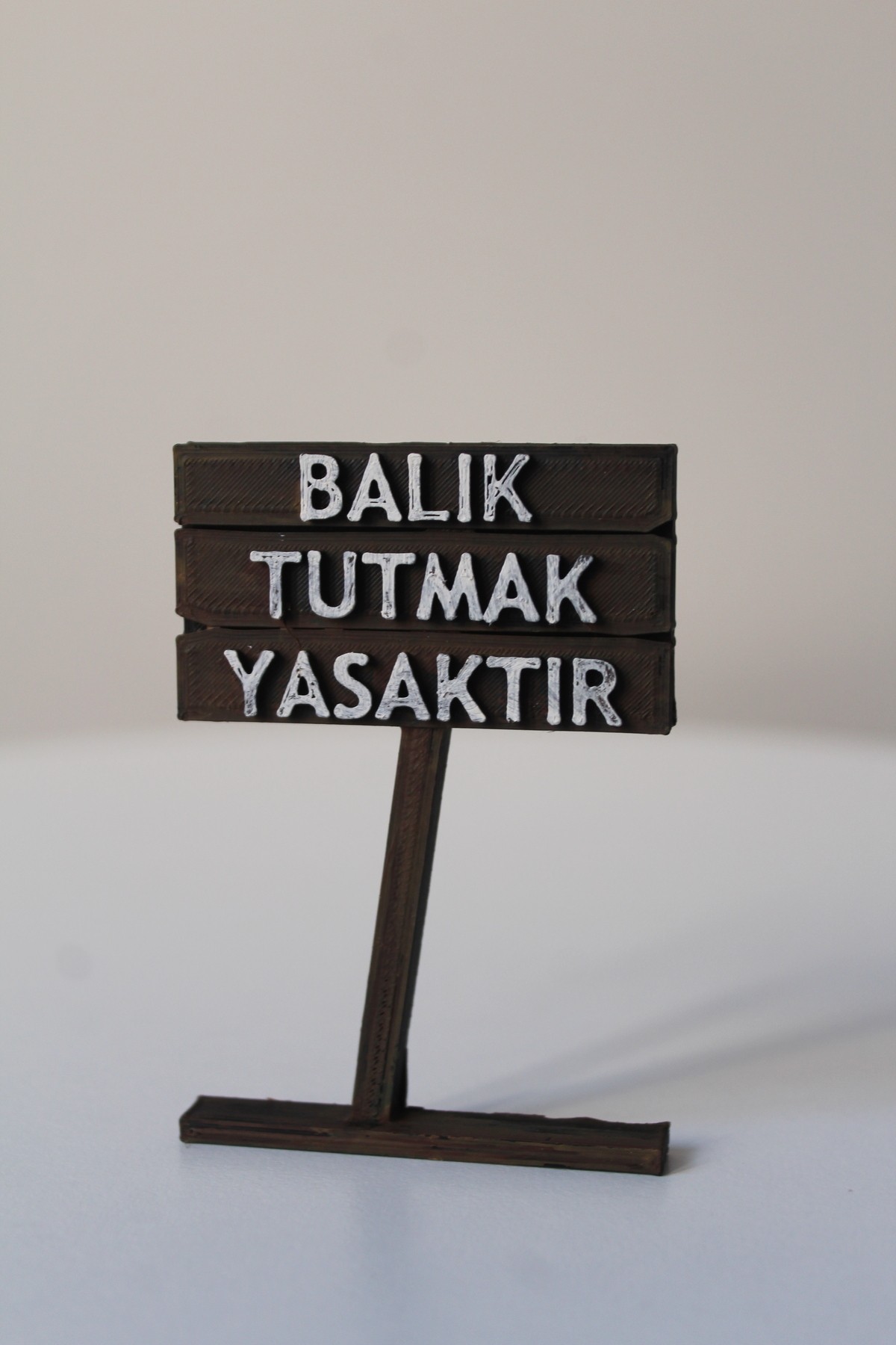 Balık Tutmak Yasaktır Tabelası,Akvaryum Süs Eşyası, Dekoru, Aksesuarı,