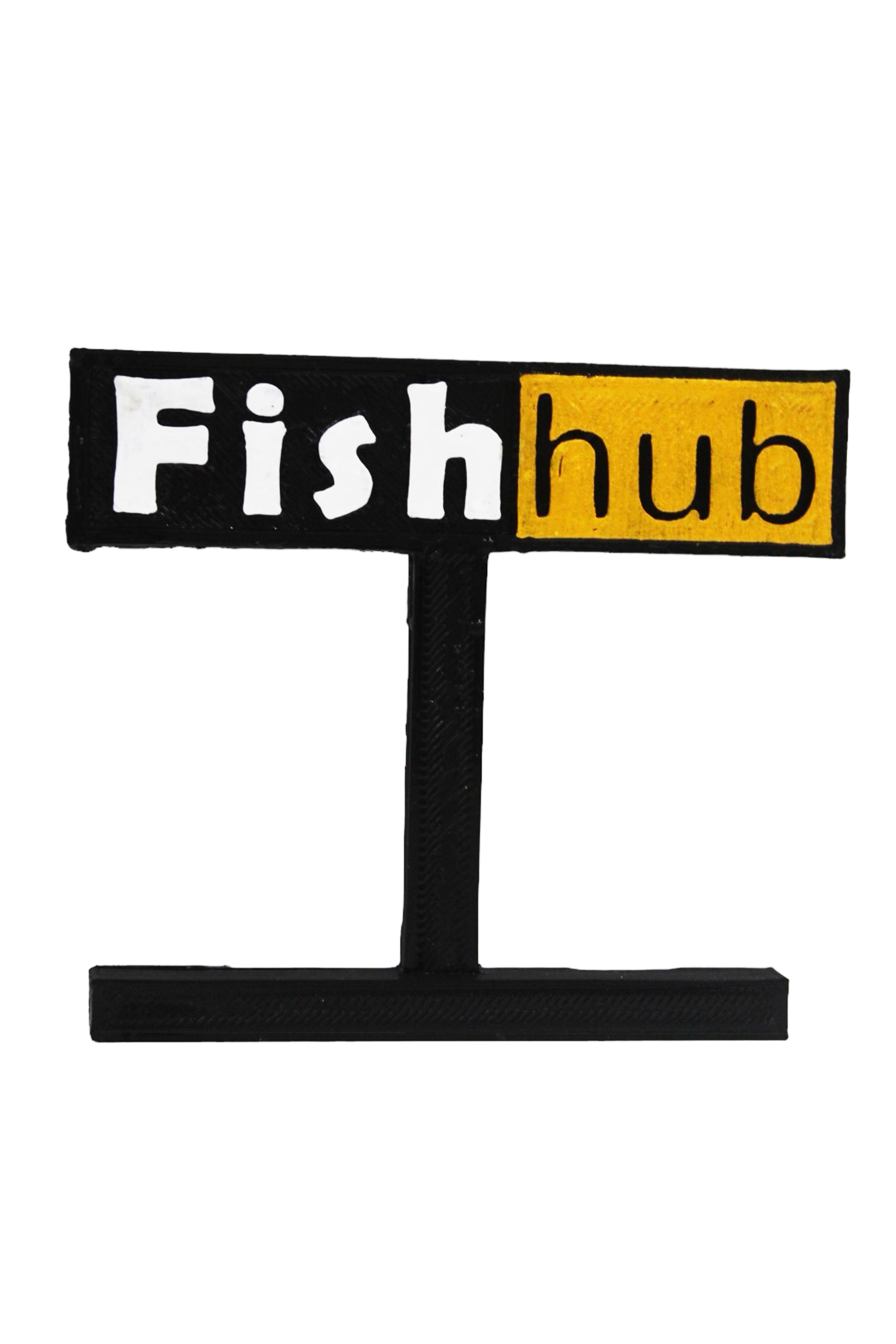 FishHub Aquarium Decor Accessory Funny Sign