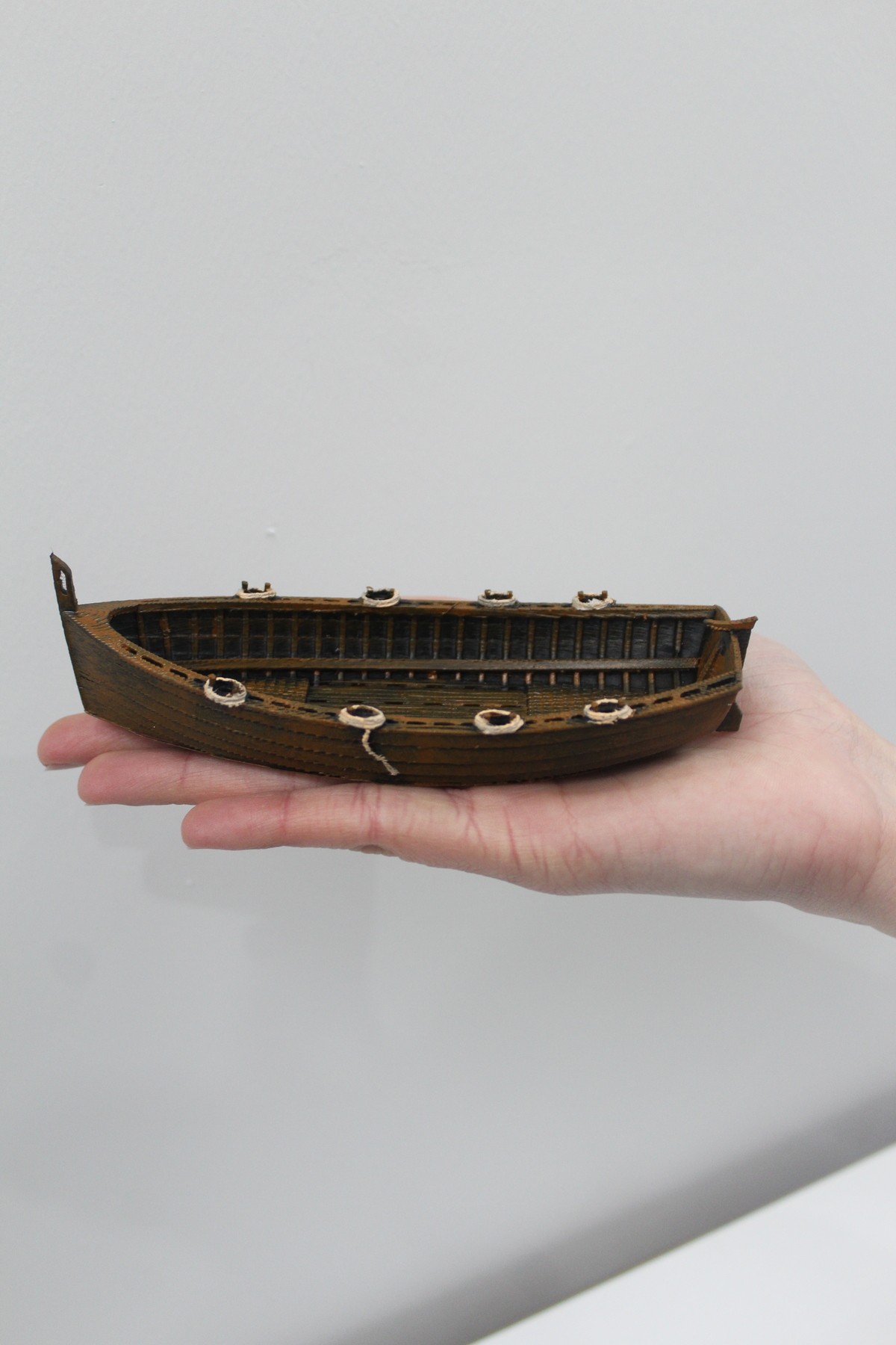 Sunken Boat Wooden Look Aquarium Decor and Accessory