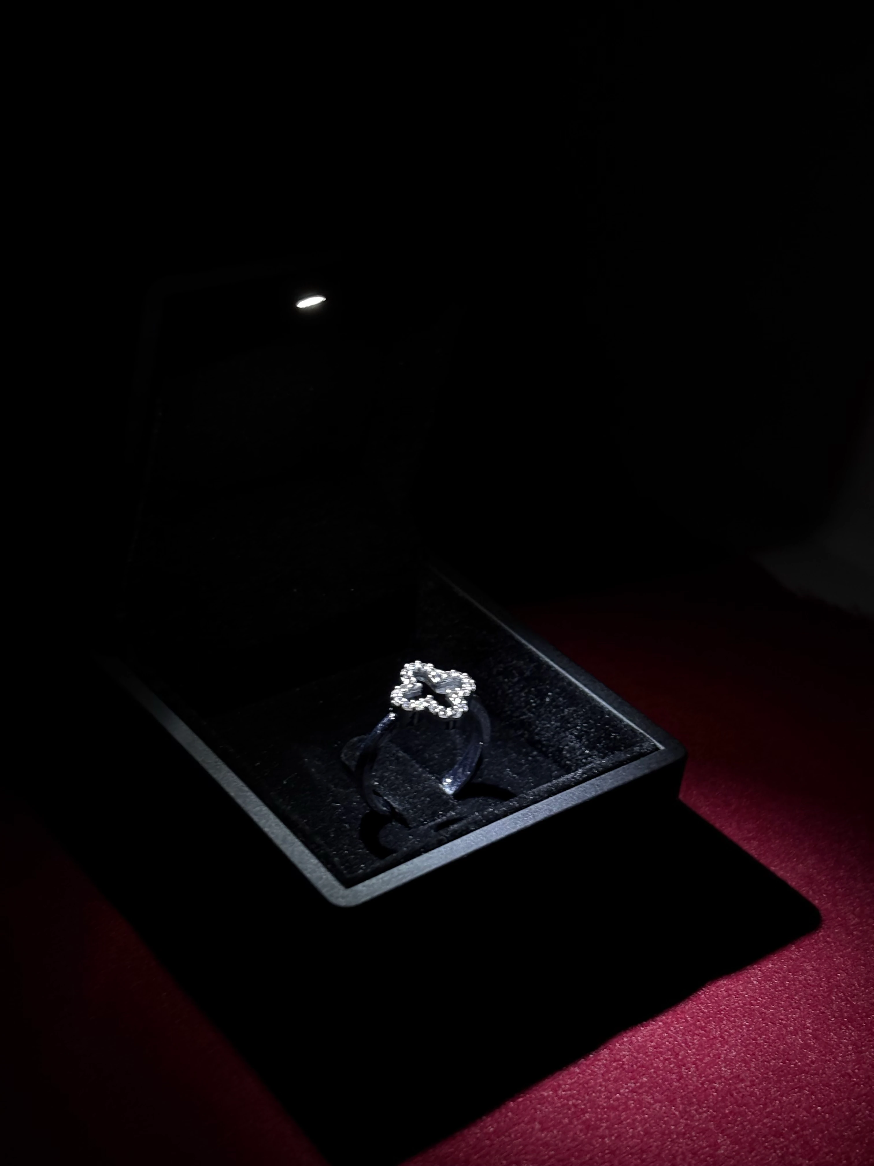  Yonca detaylı yüzük (GÜMÜŞ)