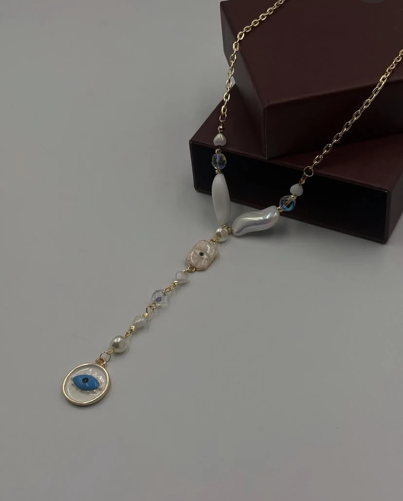 Işıltı Nazar boncuğu kolye