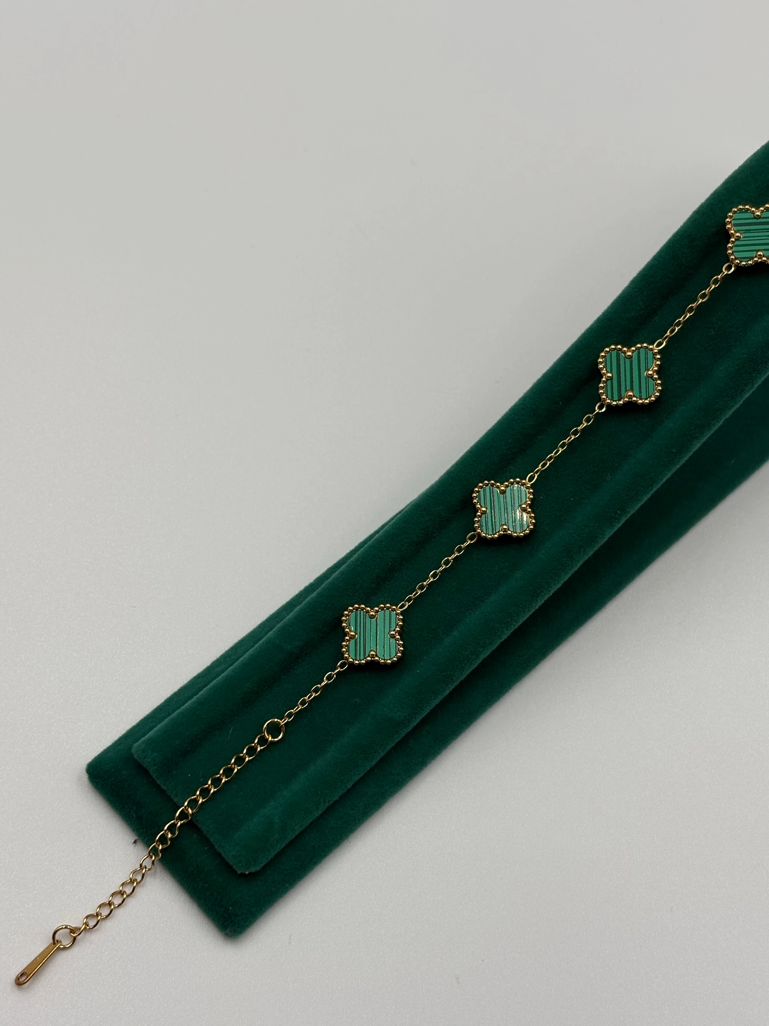 Yeşil yonca bileklik 