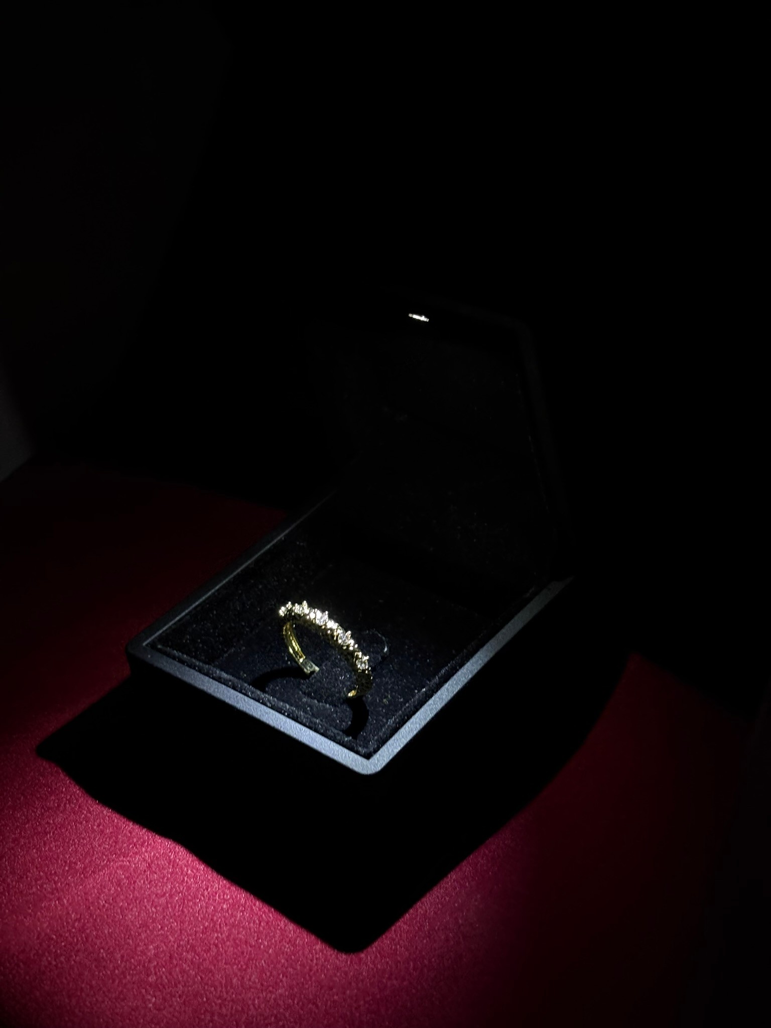 Minimal Taşlı Pırlanta Yüzük (GOLD)