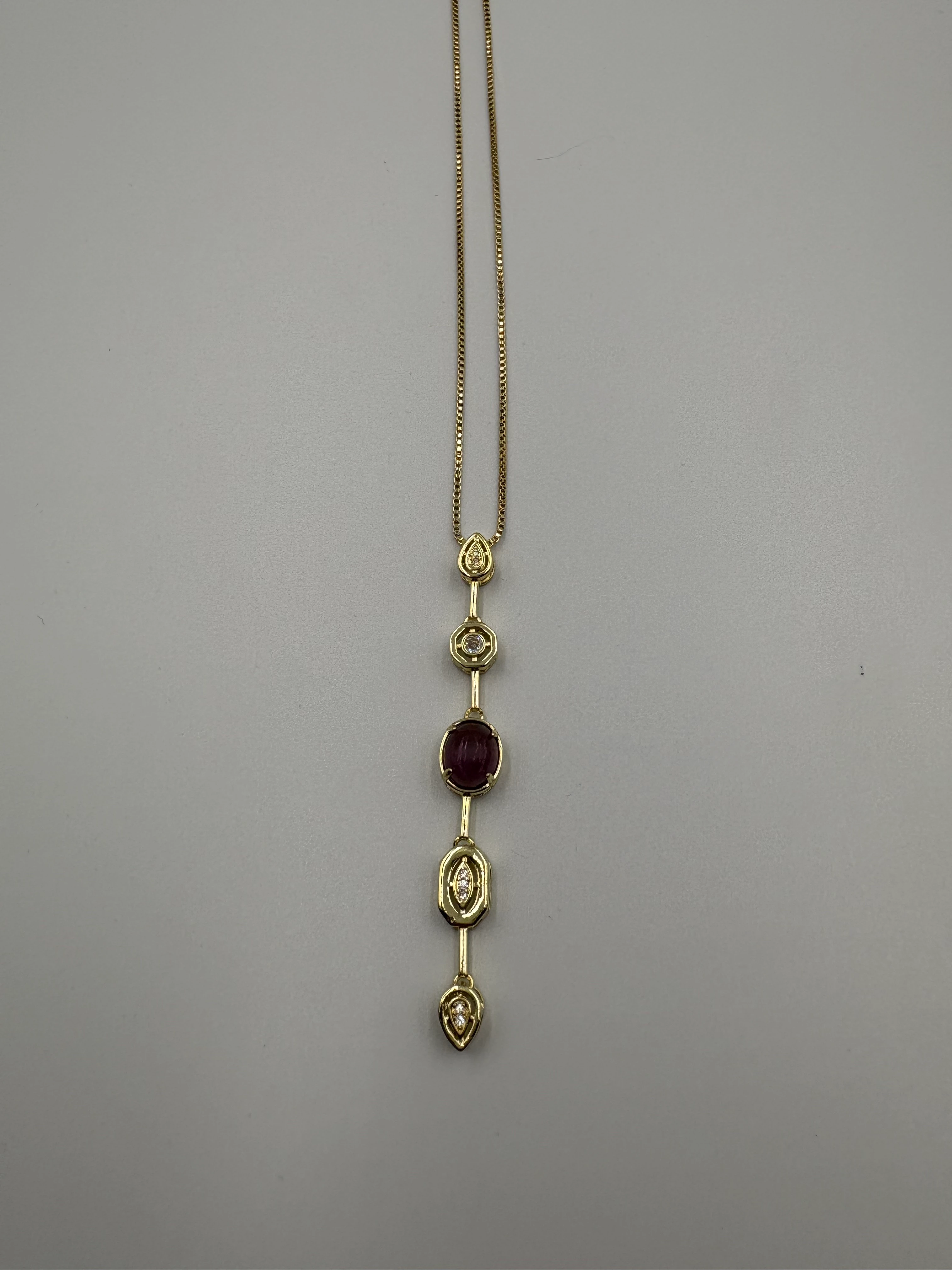 Taş Tasarım Y kolye