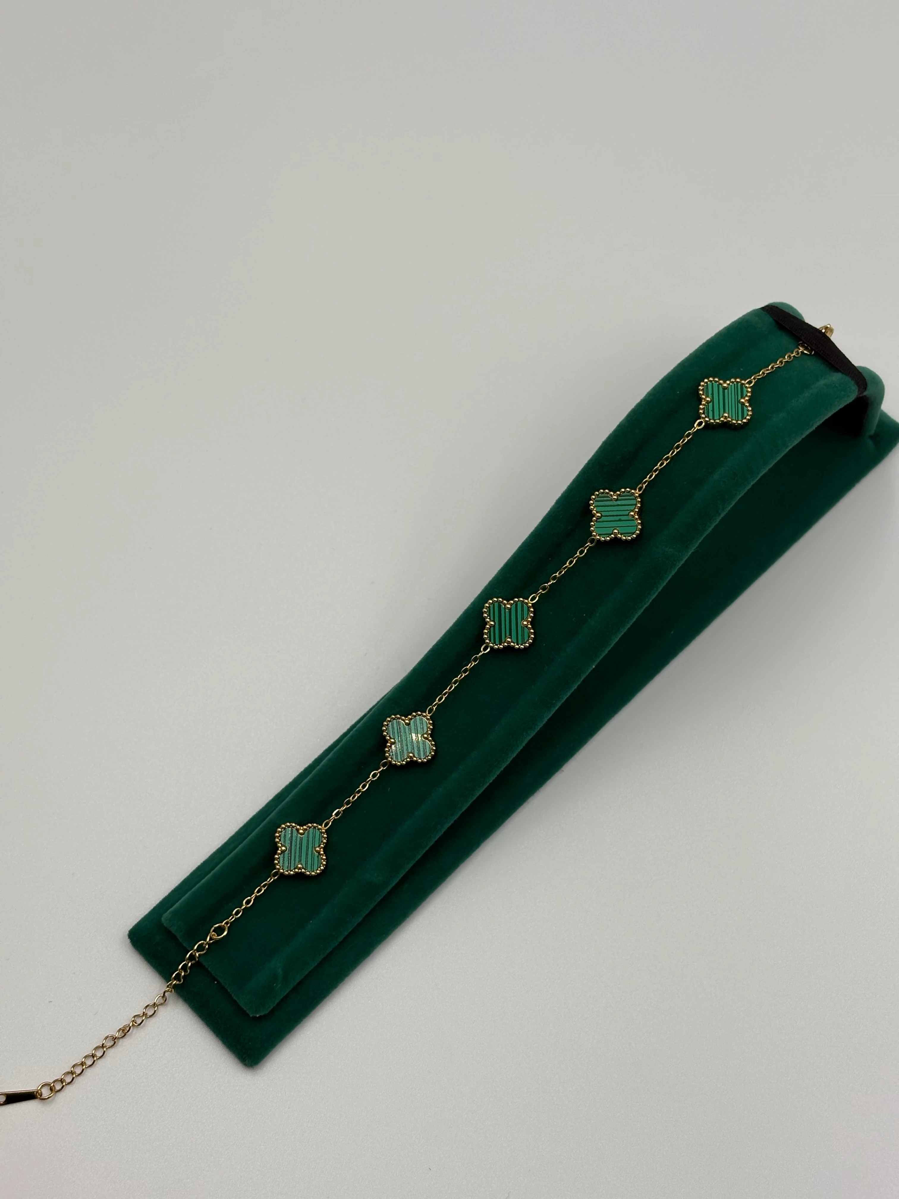 Yeşil yonca bileklik 