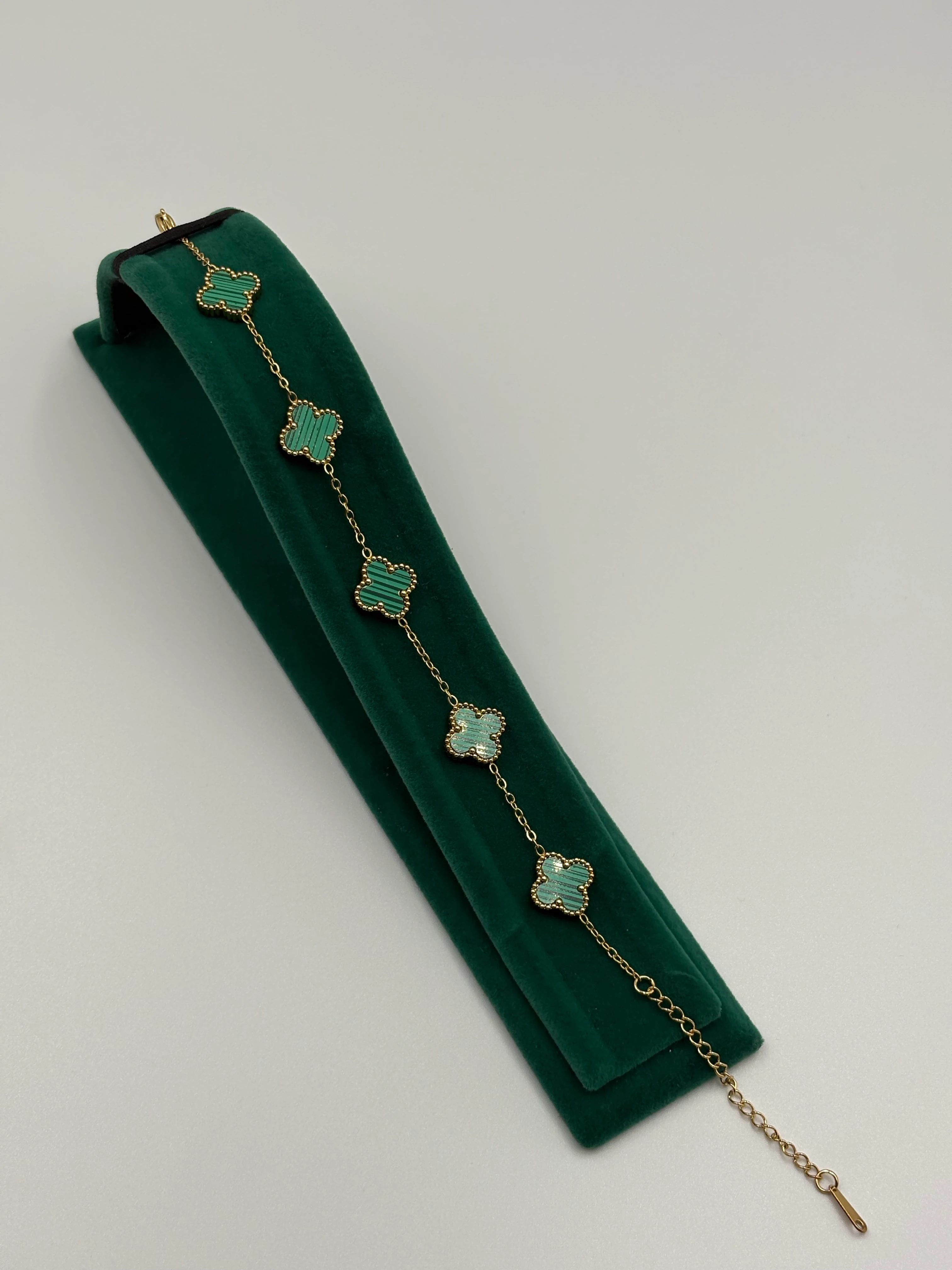 Yeşil yonca bileklik 