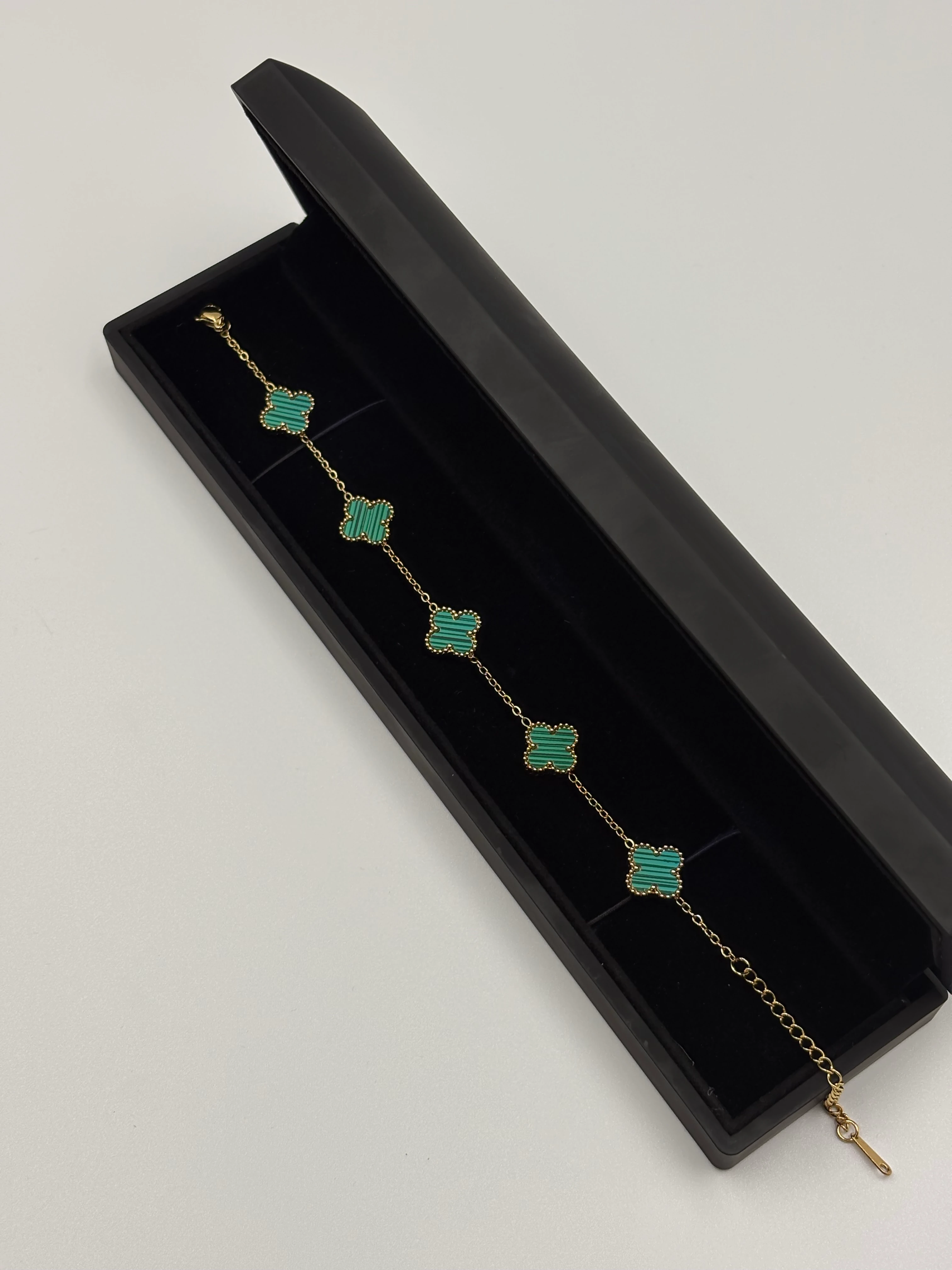 Yeşil yonca bileklik 